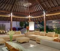 Villa Mata Air, Living Room at Night